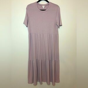 NLT Los Angeles The Reese Ribbed Casual Dress in Lavender